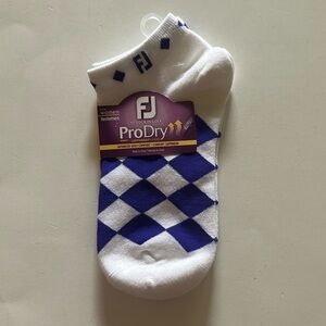 FJ Pro Dry Lightweight Advanced Golf Comfort No Show Socks; Shoe Size 6-9